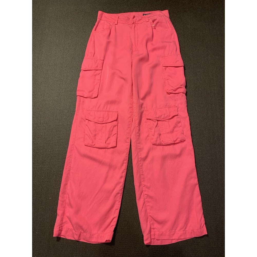 Blank NYC x Revolve Franklin Rib Cage Cargo Pant‎ in Pink - Size 28 Linen Blend
